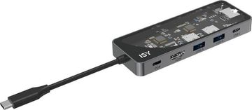 IAD-1024-2 višeportni adapter 5u1 USB-C - 2x USB-A/hdmi/2x USB-C/RJ-45