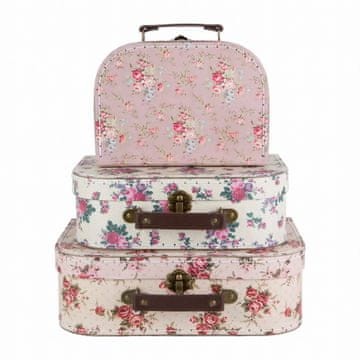 Sass & Belle RETRO ROSES - Dekorativni dječji koferi, 3 komada, Sass&Belle