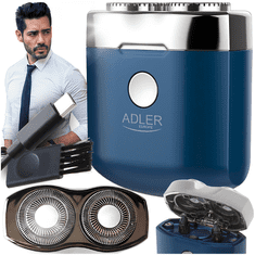 Adler AD 2937 putna brivica s dvije glave, USB