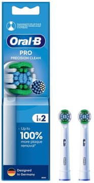 Oral-B EB20RX-2 PrecisionClean bijele glave za četkicu za zube, 2 kom.