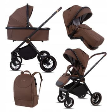 Babylux CASTOR 2-u-1 kolica, gondola, lagana, sklopiva