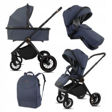 Babylux CASTOR 2-u-1 kolica, gondola, lagana, sklopiva