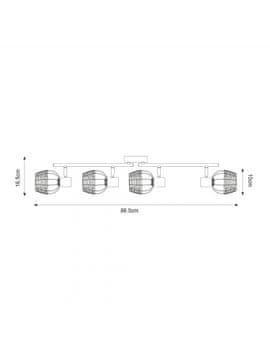 Stropna lampa COPA R5022003-4TU2