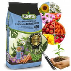 BioVita Univerzalna zemlja s kokosovim vlaknima za povrće i cvijeće Premium 40l