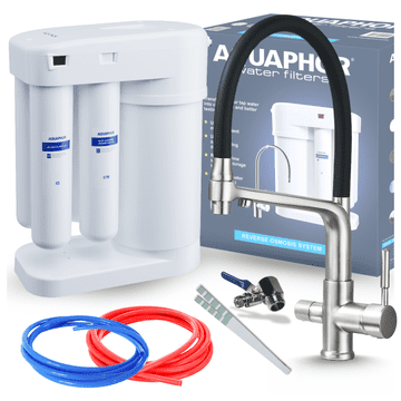 Aquaphor Morion 101S RO set filtera za pitku vodu + FLEKSIBILNA trosmjerna kuhinjska slavina - iNOX