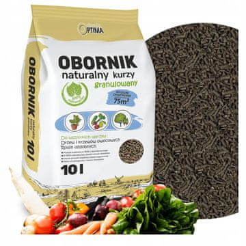 Optima 10l granulirani pileći gnoj prirodno EKO gnojivo Biovita RAJČICE
