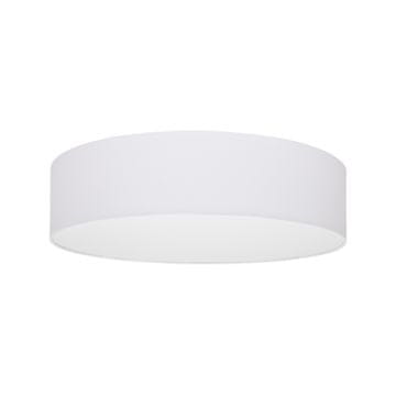 Bijela stropna lampa 50cm TONDO sjenilo od tkanine od pleksiglasa E27