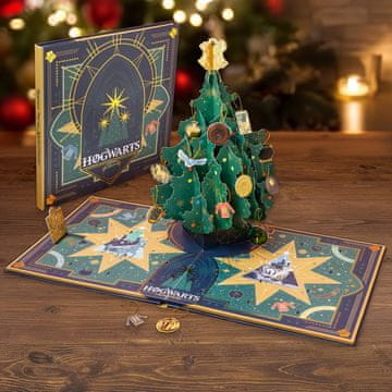 Paladone Višekratni skočni adventski kalendar s božićnim drvcem - Harry Potter