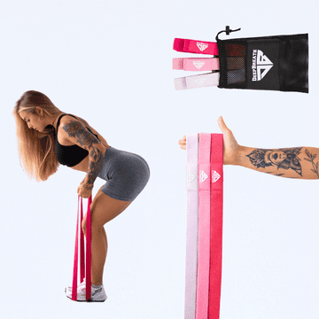 Trake za vježbanje od tkanine - Pink Passion Power Band