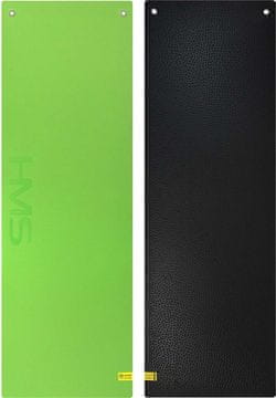 Prostirka za fitness HMS Premium MFK03 180x60x15 mm zeleno-crna debela protuklizna s rupama
