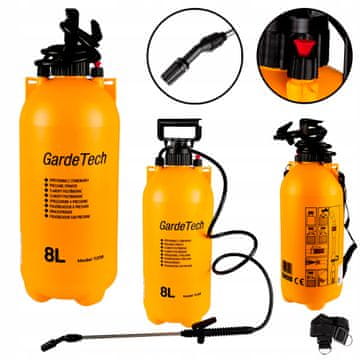 GardeTech VRTNA PRSKALICA POD TLAKOM 8L PRSKALICA