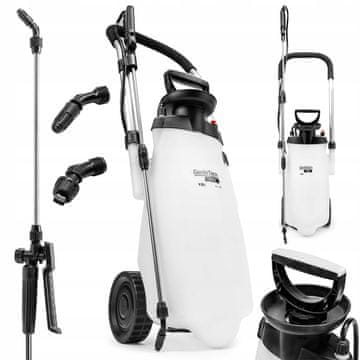 GardeTech PRSKALICA POD TLAKOM NA KOTAČIMA 11212PRO 12L DUGAČKA CIJICA 91CM