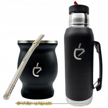 Un Mate Kompletan set za yerba mate od a: termosica, bombilla, matero, sredstvo za čišćenje