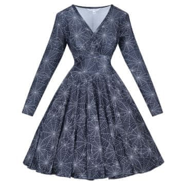 Pastel Nu Goth Halloween Midi haljina s paukovom mrežom. Pastel Nu Goth Haljina s paukovom mrežom.