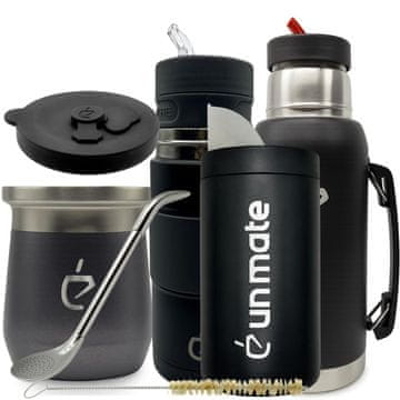 Un Mate Yerba mate Putni set 7u1: Termolid DualFlow, yerbomos, yerbera, termos