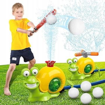 Igračka za vodu, prskalica, bacač loptica za bejzbol, set za učenje 2 u 1