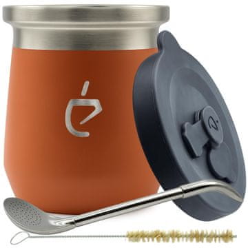 Un Mate REVOLUCIONARNI set za yerba mate Termolid DualFlow Pink PRO: matero, bombilla