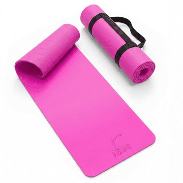 ULTRA TANKA EVA PROSTIRKA ZA JOGU, PILATES ZA VJEŽBANJE, NEKLIZNA, LAGANA, 3 MM, RUŽIČASTA