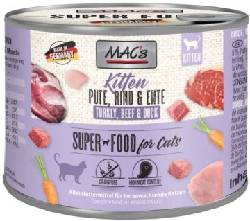 MAC's Mačka | Mačić | Konzerva 200 g - Govedina, Purica, Patka 200 g