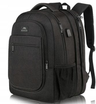 Matein 15,6" USB ruksak za poslovna putovanja, proširiv 29,5 -> 36,8L 1364