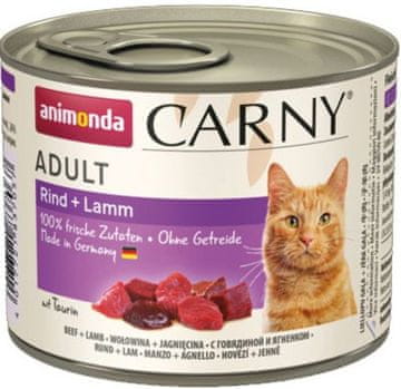 Animonda Cat | Carny Adult 200g | Mokra hrana za odrasle mačke - konzerva od 200g - Govedina s janjetinom 200g