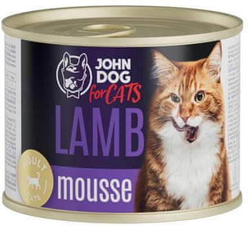 John Dog za mačke | Odrasle mačke | Mousse 200g - Mousse od janjetine 200g