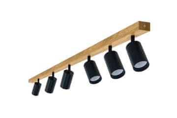wood MODERNA lampa - 6 x GU10 - D=115 cm