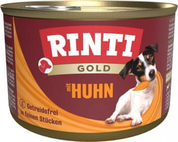 Rinti | Gold | Mokra hrana za pse - konzerva 185 g - Piletina 185 g