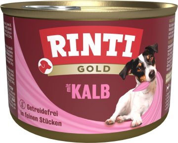 Rinti | Gold | Mokra hrana za pse - konzerva 185 g - Teletina 185 g
