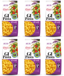 GI tjestenina fusilli s niskim glikemijskim indeksom za dijabetičare | Bogata proteinima i vlaknima | Niska količina ugljikohidrata i niski glikemijski indeks (38) | 4 prirodna sastojka