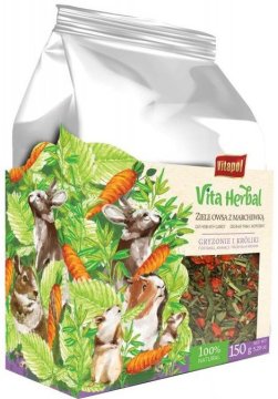 Vitapol | Vita Herbal za glodavce i kuniće - zobena kaša s mrkvom za glodavce i kuniće 150 g