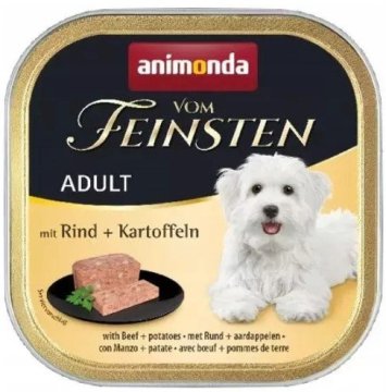 Animonda Dog | Vom Feinsten Adult | Mokra hrana za pse - 150 g posuda - Govedina s krumpirom 150 g