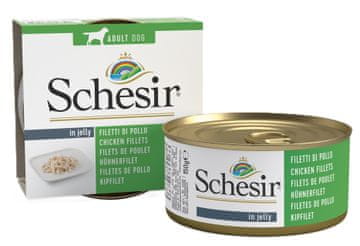 Schesir | Mokra hrana za pse | Konzerva od 150 g - Piletina u želeu 150 g