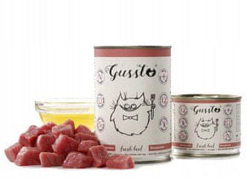 Gussto Cat | Svježe | Konzerva 400 g - Svježa govedina | Govedina 400 g