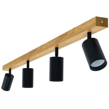 wood MODERNA lampa - 4 x GU10 - D=90 cm