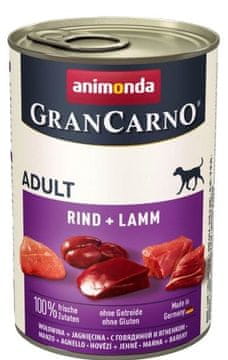Animonda | Gran Carno | Hrana za pse - konzerva 400 g - Govedina + Janjetina 400 g