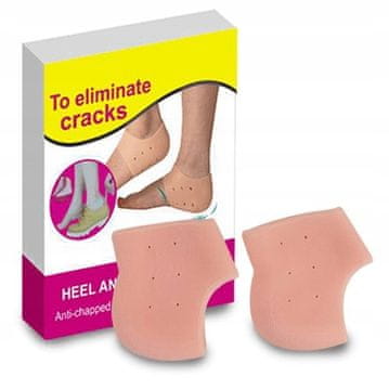 Silikonske gel čarape za ispucale pete i petne trnove 38-44 za korištenje preko noći