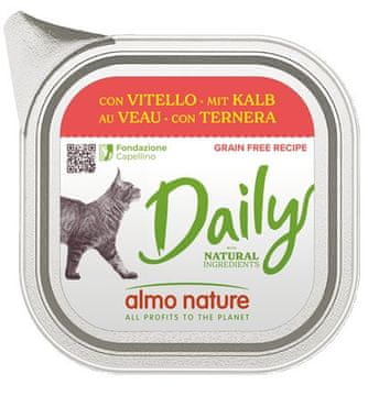 Almo Nature | Dnevna hrana za mačke 100 g - Teletina 100 g