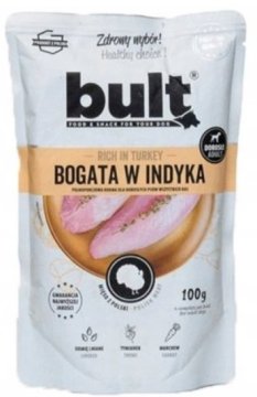 BULT | Mokra hrana za pse - mesni obrok | Vrećica od 100 g - Bogato puretinom 100 g