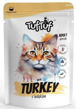Tuf Tuf | Mokra hrana za mačke | Vrećica od 100 g - Purica 100 g