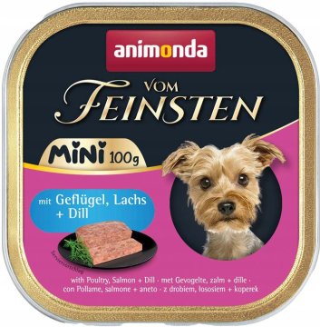 Animonda Dog | Vom Feinsten Mini | Mokra hrana za pse malih pasmina 100 g - Perad, losos i kopar 100 g