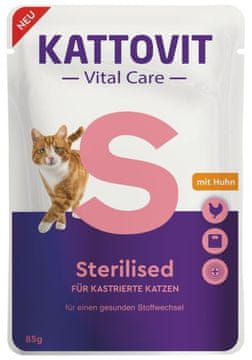 Kattovit | VitalCare | 85g Vrećica - Sterilizirano - Piletina 85g