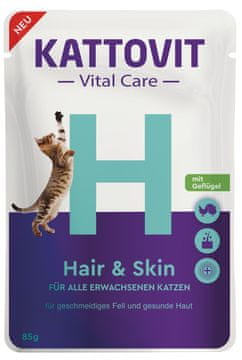 Kattovit | VitalCare | 85g Vrećica - Kosa i koža - Perad 85g