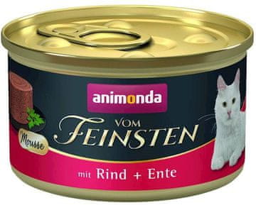 Animonda Cat | Vom Feinsten Mousse | Pjena za mačke - konzerva 85 g - Govedina i patka 85 g