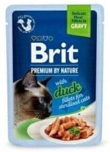 Brit Premium Cat | Fileti u umaku | 85 g - Zubno narezana patka 85 g