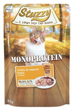 Schesir Stuzzy | Monoproteinska hrana za mačke | Vrećica od 85 g - Svježa piletina 85 g