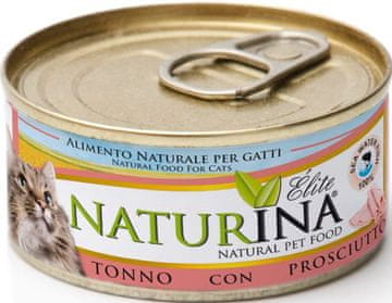 | Elite mokra hrana za mačke | 70 g konzerva - tuna s pršutom 70 g