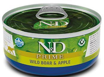 Farmina | N&D Prime | 70 g konzerva - Odrasli | Divlja svinja i jabuka 70 g