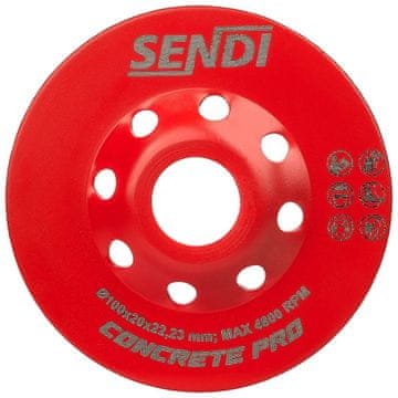Sendi Design Lončasti disk od 100 mm za Triple Gs Concrete Pro