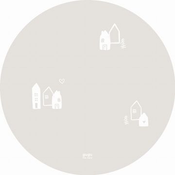 Ero PRIME Scandi Mist Circle gumena prostirka